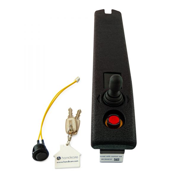 Handicare Amrest assembly Classic with control in graphite, red or classic colours
